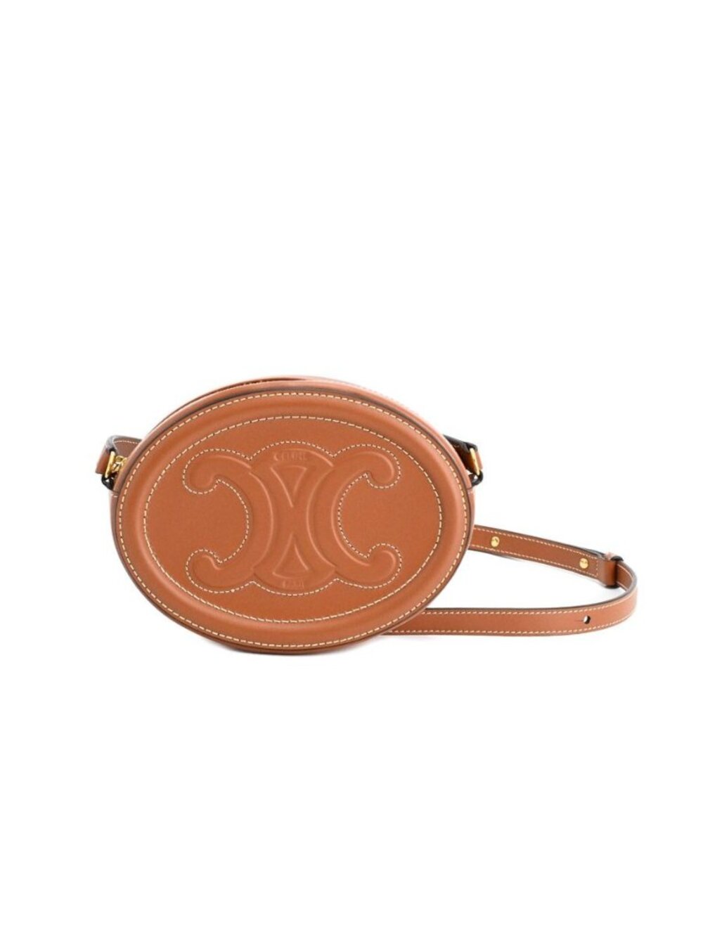Celine Shoulder Bag Triomphe Oval Pass
